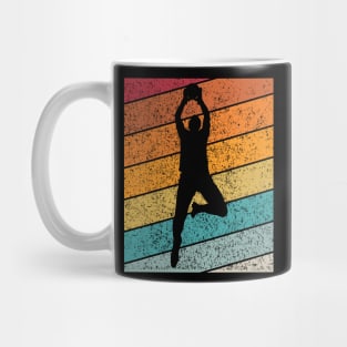 Basketball Slam Dunk Outdoor Sports Retro Sunset Design Mug